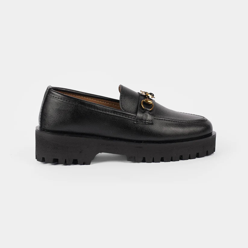 CHUNKY LOAFERS M1 - BLACK (WITH FREE SHOE HORN)