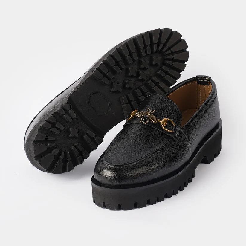 CHUNKY LOAFERS M1 - BLACK (WITH FREE SHOE HORN)