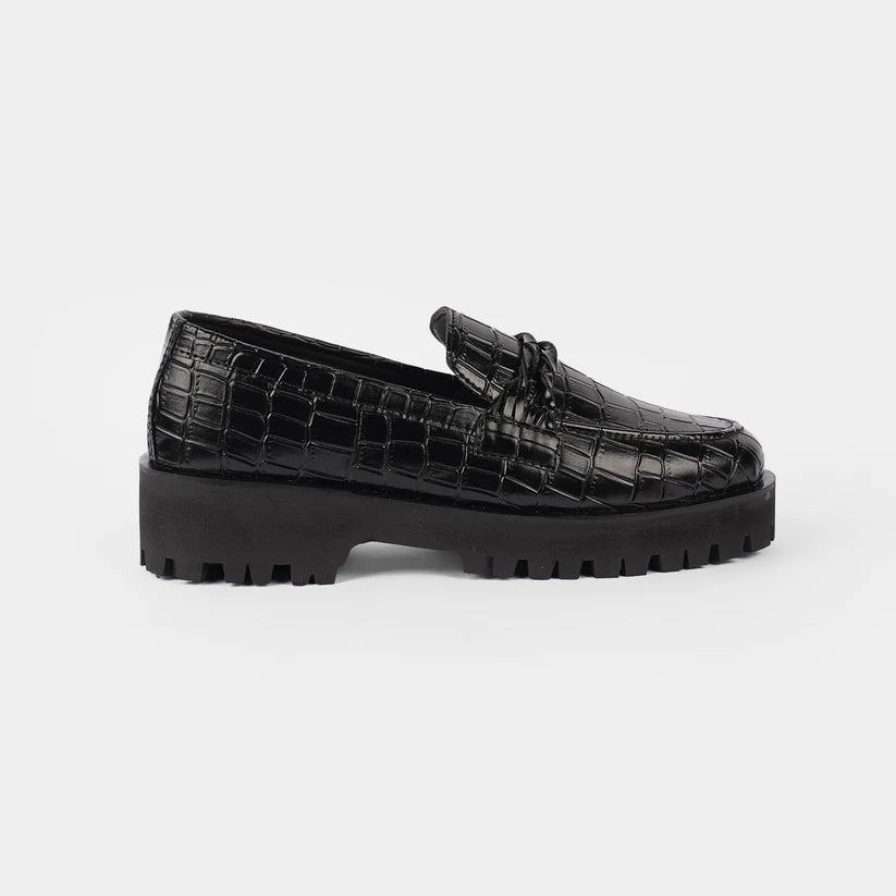 CHUNKY LOAFERS MPC3 - BLACK (WITH FREE SHOE HORN)