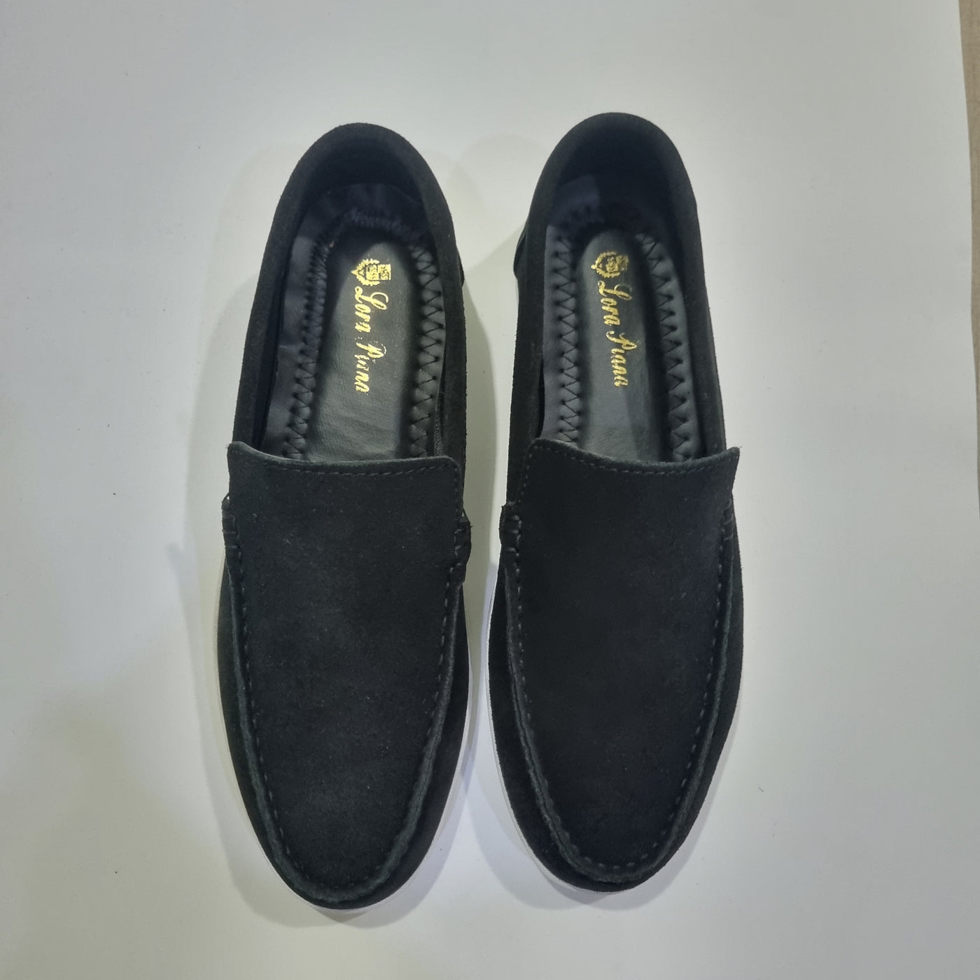 Loro Piana Men Loafer - Deep Black    (WITH FREE SHOE HORN)