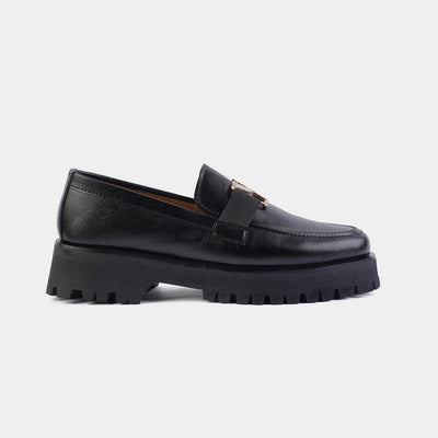 CHUNKY LOAFERS M2 - BLACK (WITH FREE SHOE HORN)